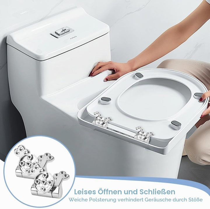 Wc Sitz Scharniere Ersatzteile, Befestigungs-Set für Toilettendeckel mit Absenkautomatik WC Scharnie