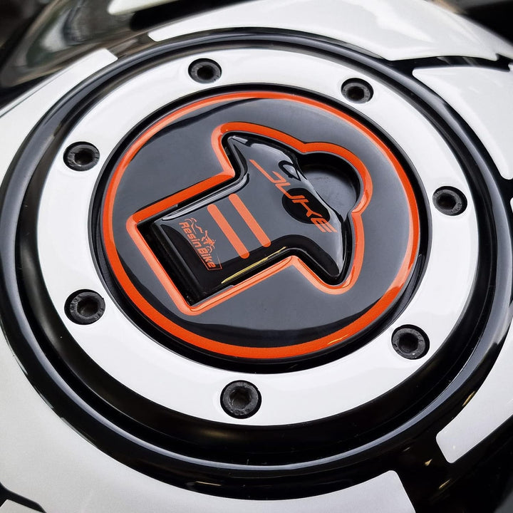 Resin Bike Aufkleber für Motorrad Kompatibel mit KTM Duke 390 200 2021 2022. Tankdeckelschutz vor St