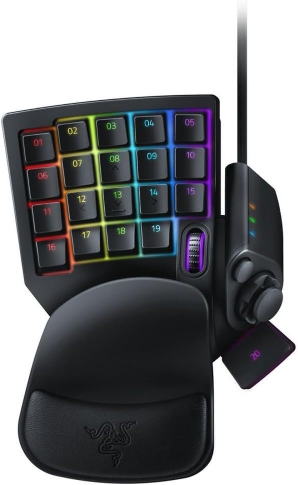 Razer Naga V2 HyperSpeed - Ergonomische Kabellose MMO Gaming Maus & Tartarus V2 - Gaming Keypad