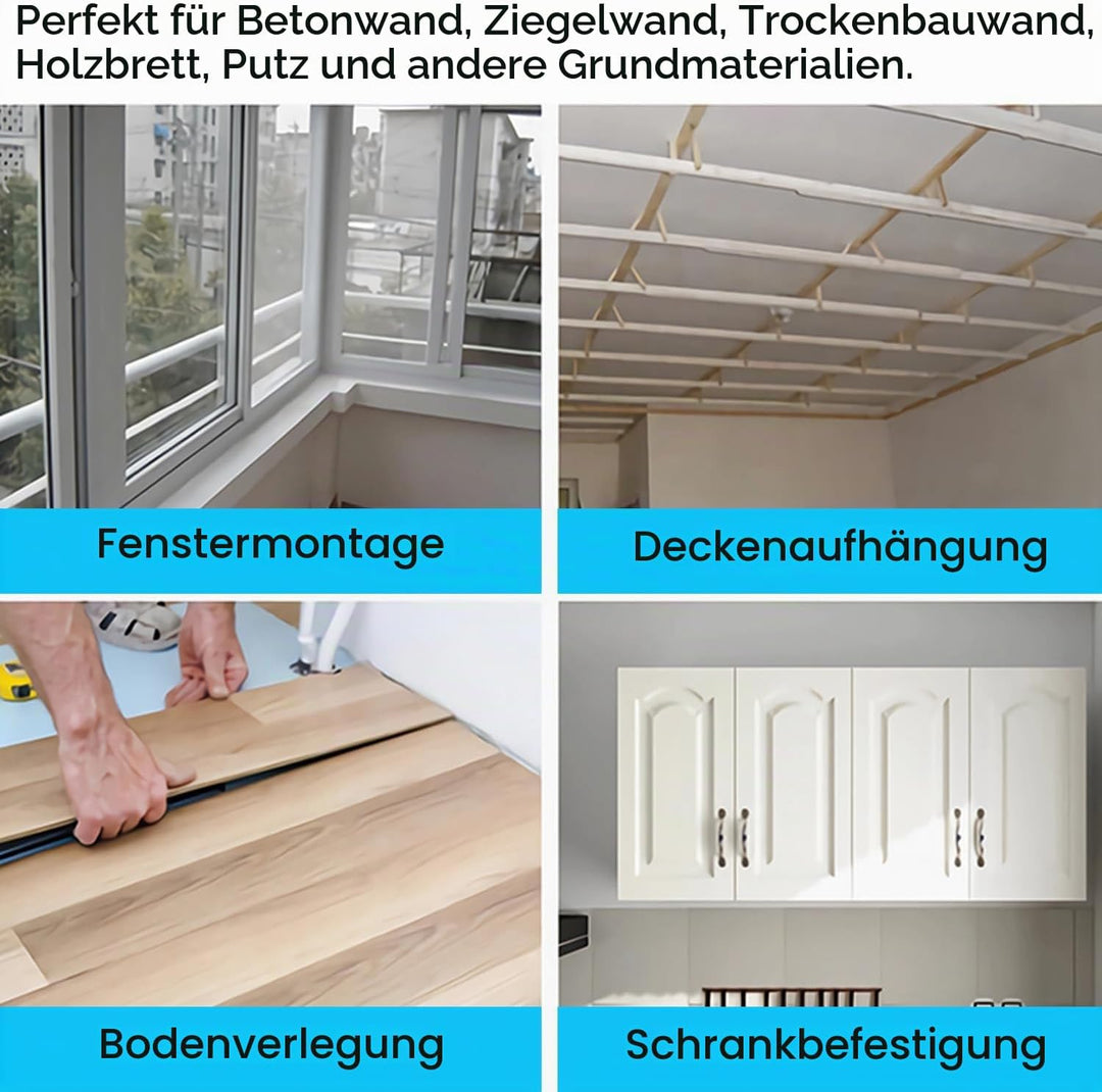 Deckennagel Dübel M6 x 40 Deckendübel Beton 90Stk Deckenanker Metallschlagdübel für Befestigungen in
