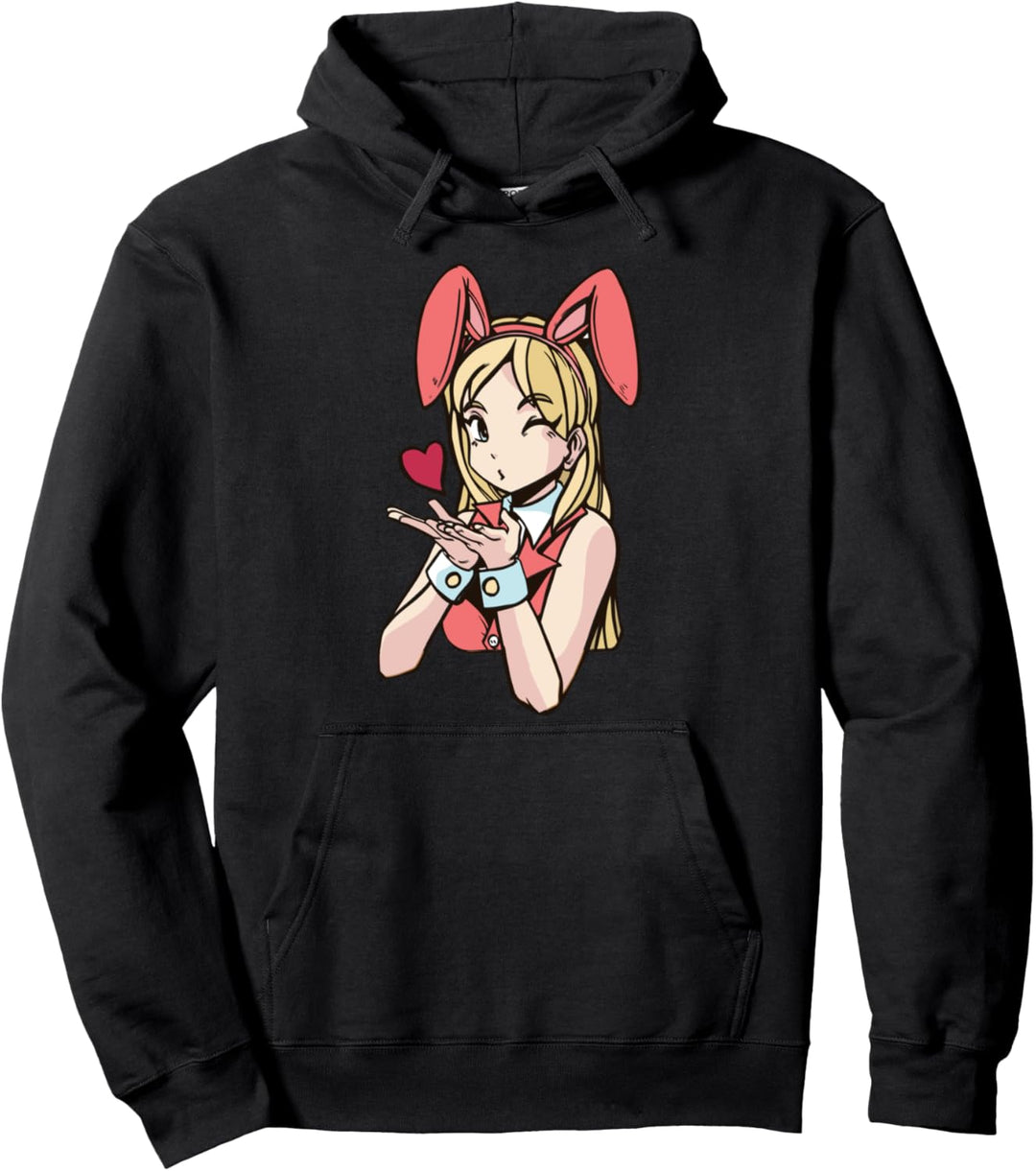 Anime Merch Bunny Girl Anime Girl Manga Pullover Hoodie