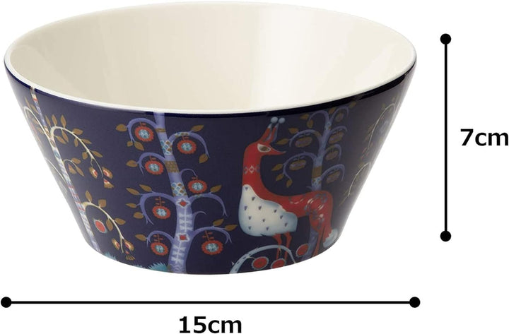 Iittala Taika Schale, Porzellan, Blau 3 Blau, 3 Blau