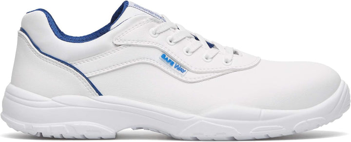 Exena Arbeitsschuhe Sicherheitsschuhe S2 Schnürschuhe weiss mit Schutzkappe Lebensmittel, Gastro 36