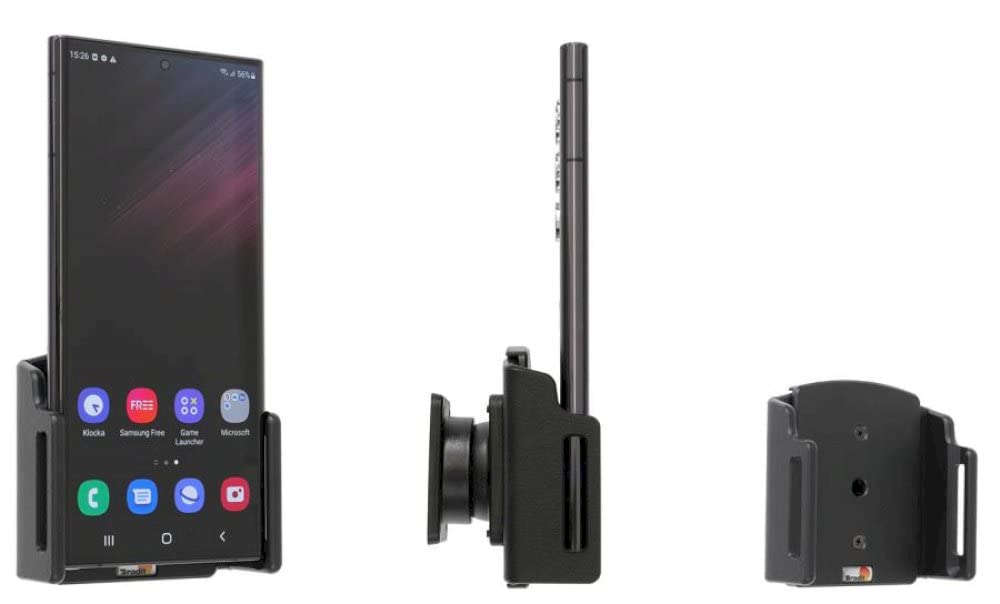 Brodit Gerätehalter 711295 | Made IN Sweden | für Smartphones - Samsung Galaxy S22 Ultra, Schwarz