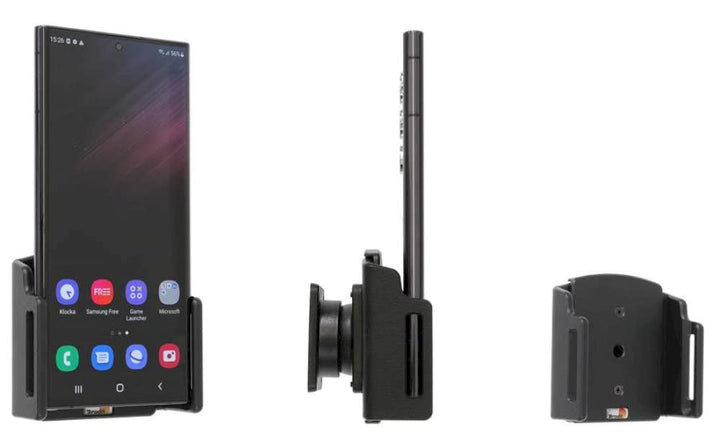 Brodit Gerätehalter 711295 | Made IN Sweden | für Smartphones - Samsung Galaxy S22 Ultra, Schwarz