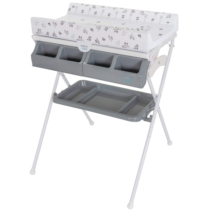 ib style Koa 2-in-1 Wickeltisch mit Badewanne, mobile Wickelkombination, Klappbar, Grosse Wickelaufl