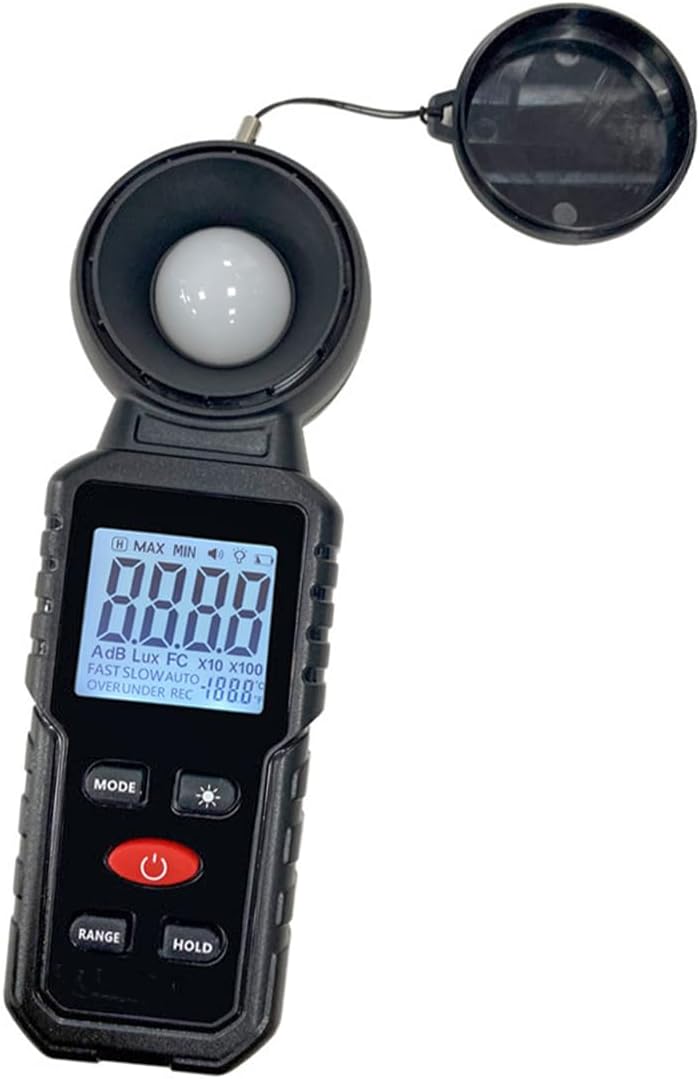 Sarini Digitaler Beleuchtungsstärke-Lichtmesser,Photometer,Lichtintensitäts-Sensor-Tester für Garten