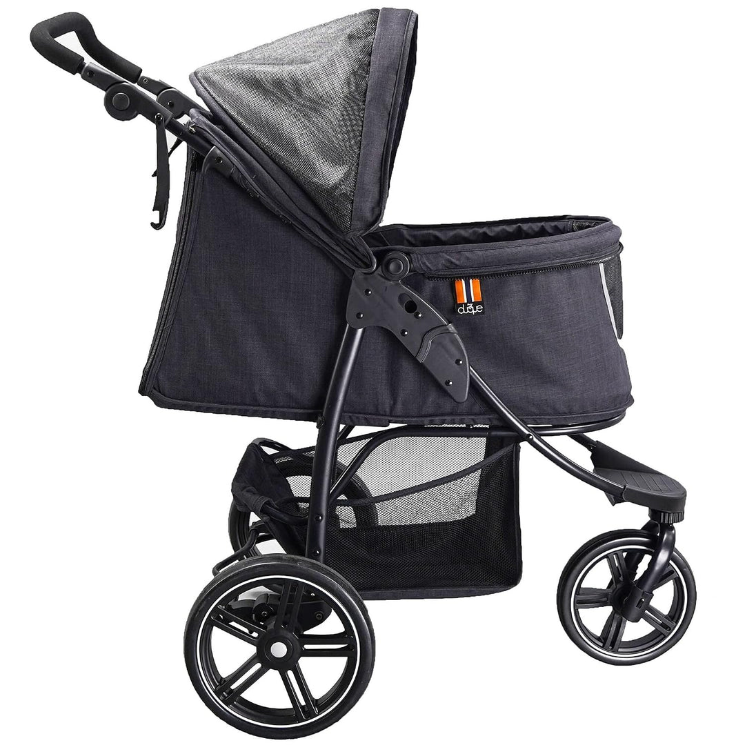 My Duque Cooper - Hundewagen &amp; Haustier Buggy bis 32 kg mit Ablagekorb für Einkäufe, einfach faltbar