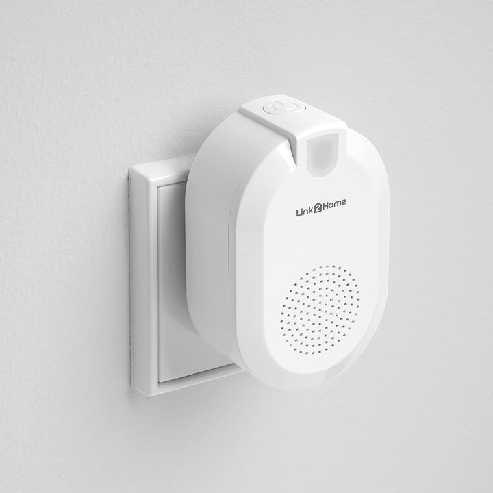 REV 0088277012 Link2Home, WLAN Funk-Gong mit Taster,App Steuerg. 6 Klänge , weiss WLAN Gong, WLAN Go