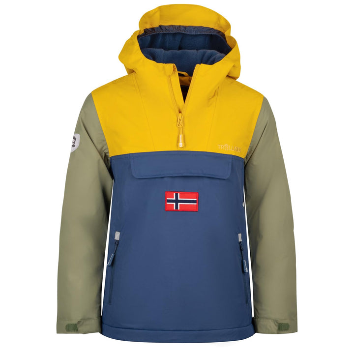 Trollkids Kids Kirkenes Anorak Golden Yellow 152, Golden Yellow 152