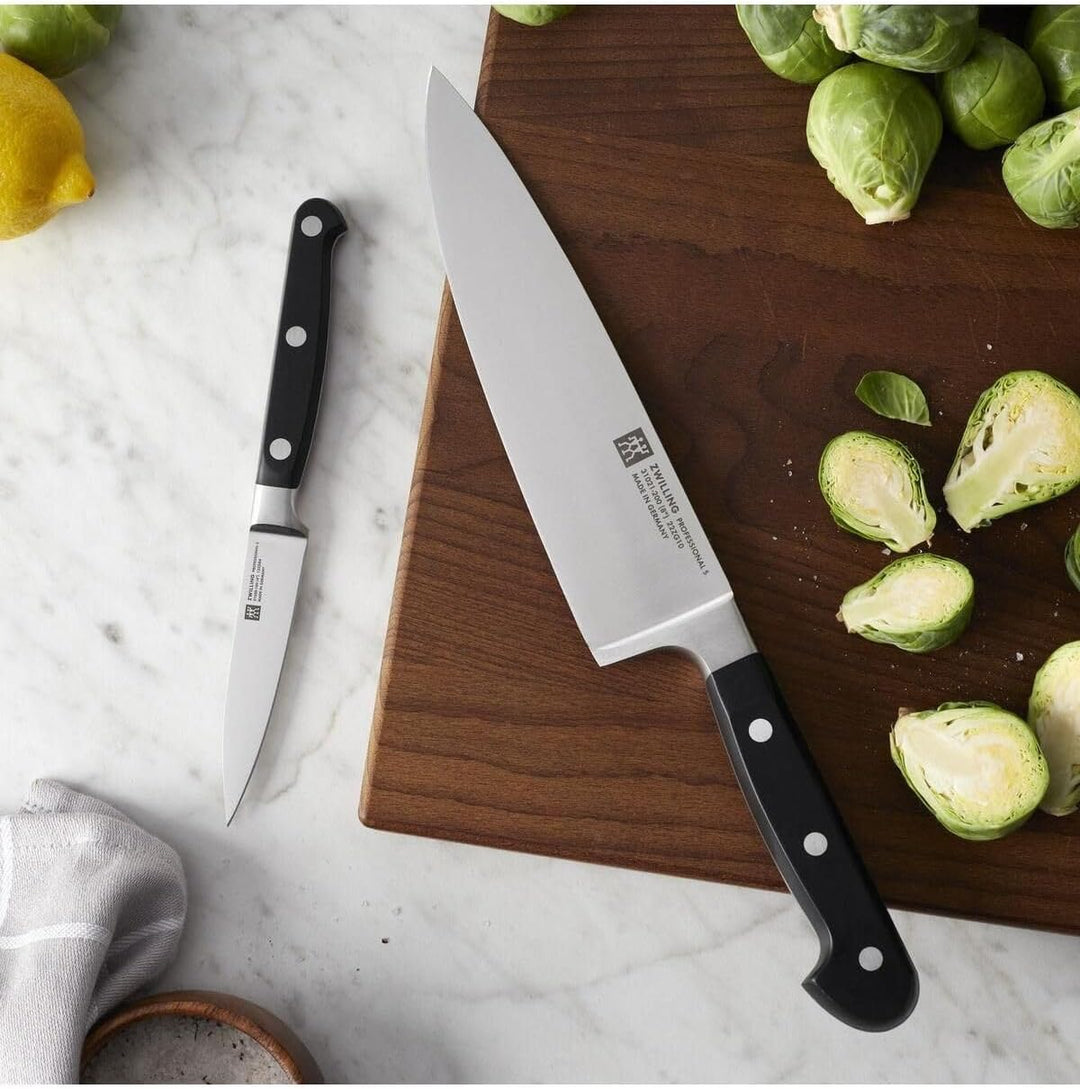ZWILLING Professional S Messer-Set, 2-teilig (Spick-/Garniermesser 10 cm, Kochmesser 20 cm), Rostfre