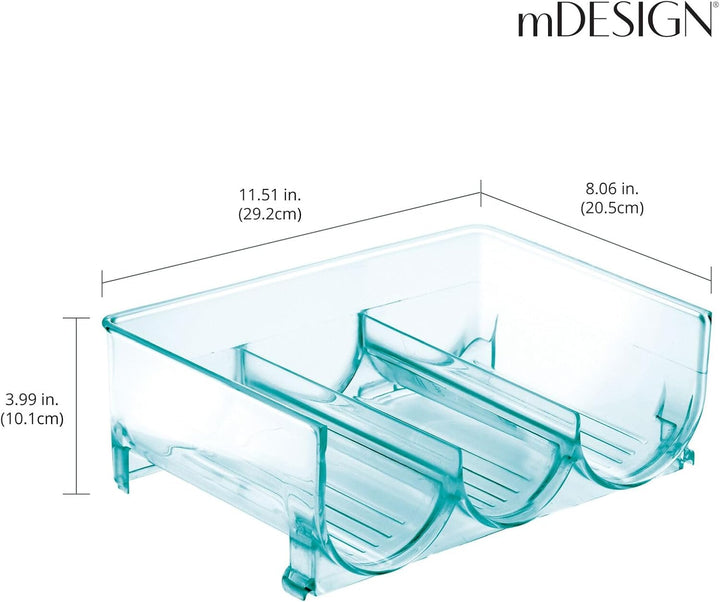 mDesign 4er-Set Flaschenständer – praktisches Flaschenregal zur Aufbewahrung von insgesamt 12 Wasser