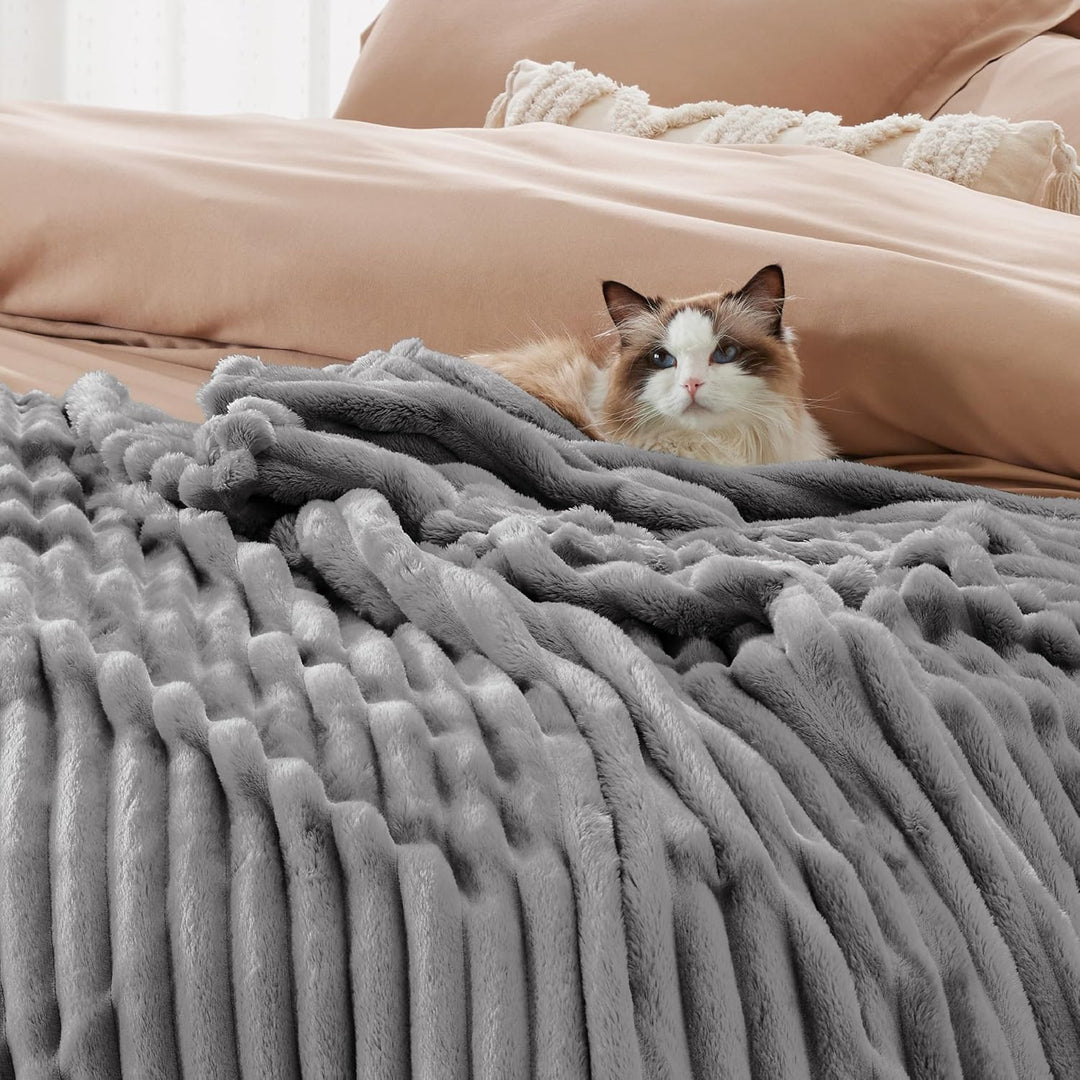 BEDSURE kuscheldecke 220x240 für Zimmer Deko - Tagesdecke, Wolldecke & Fleecedecke, Sofadecke, Weich