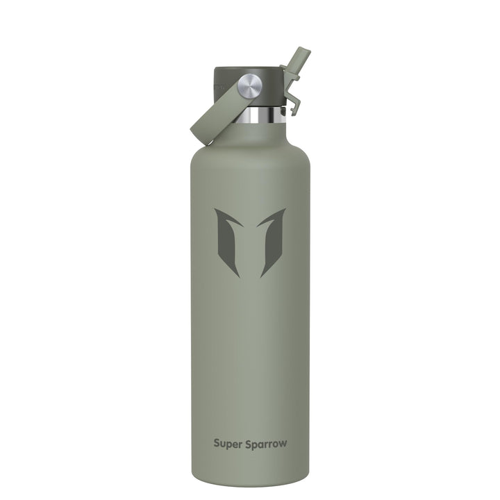 Super Sparrow Trinkflasche Edelstahl - Thermobecher - 350ml, 500ml, 750ml, 1L, 1.2L - FlipFlow Trink