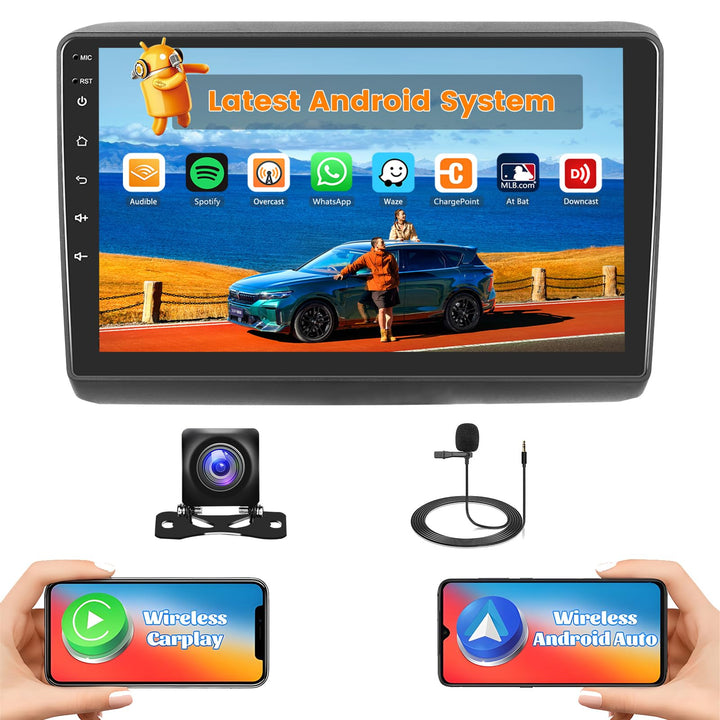 Hikity 2G+64G Autoradio Android 15 für FIAT Ducato 2010/Citroen Jumper/Peugeot Boxer mit 9-Zoll-Touc