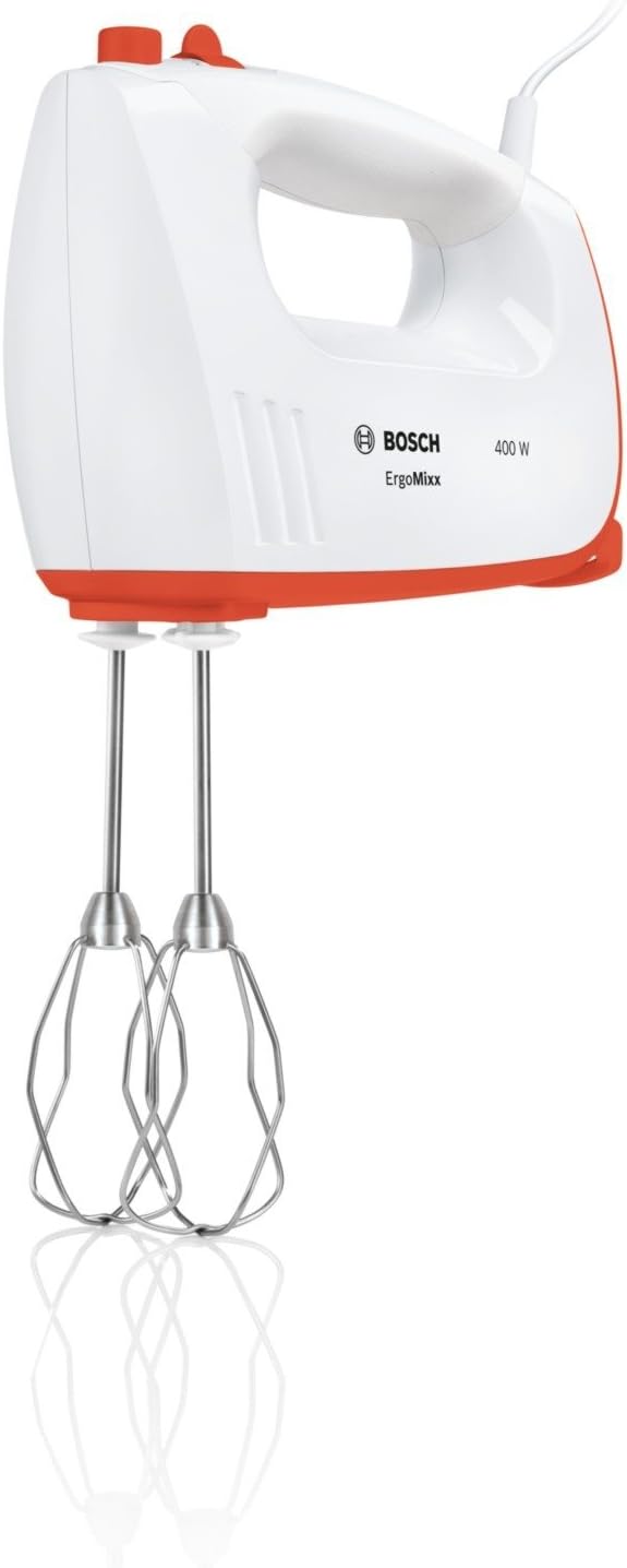 Bosch MFQ36300I Handrührer 400 W, 5 Stufen, weiss/impulsive orange, Weiss/Impulsive Orange