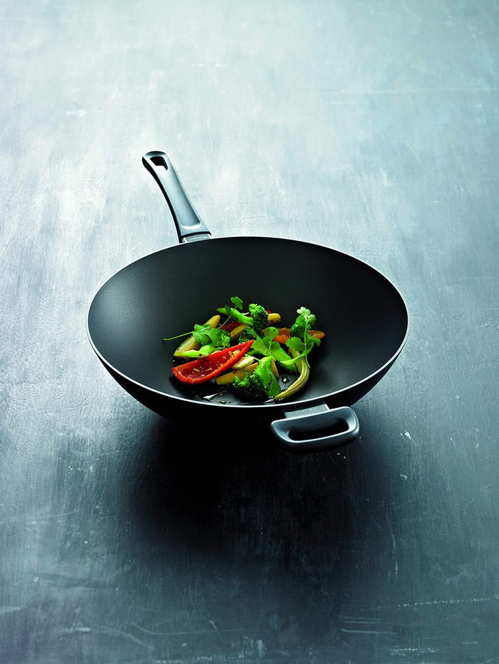 Scanpan 32301200 Wok mit Rost und Stäbchen - Classic, 32 cm 32 cm, 32 cm