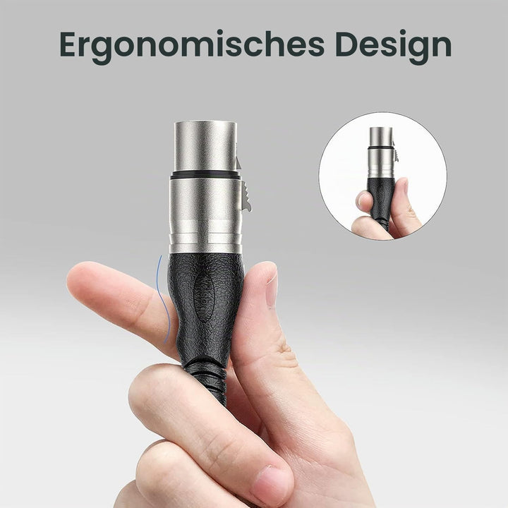 XLR Kabel 1m 4 Farben, 3-Pin XLR Stecker auf Buchse Mikrofonkabel für Mikrofon, Verstärker, Mischpul