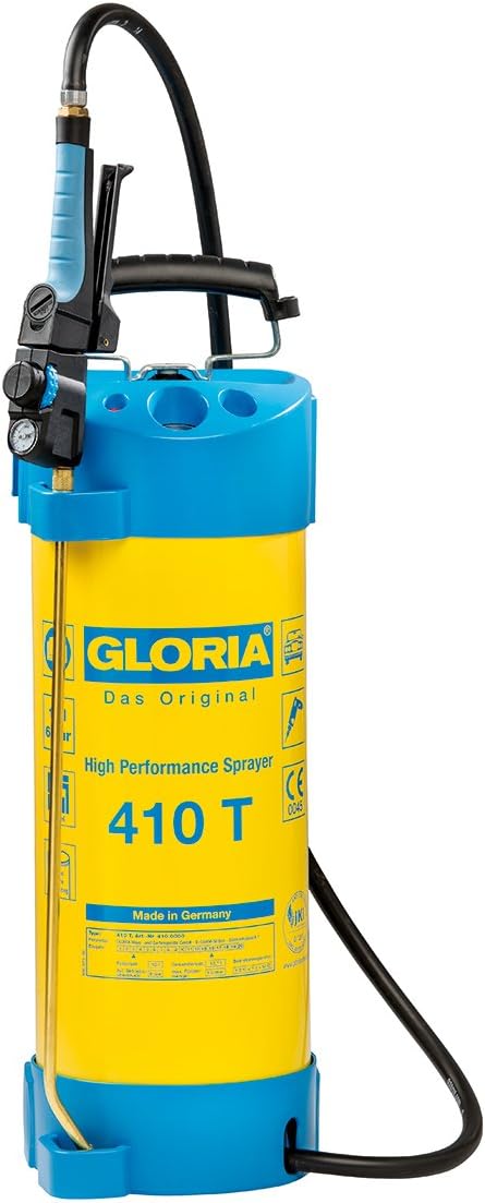 GLORIA Hochleistungssprühgerät 410 T | Gartenspritze | 10 L Füllinhalt | Drucksprüher aus Stahl | Mi