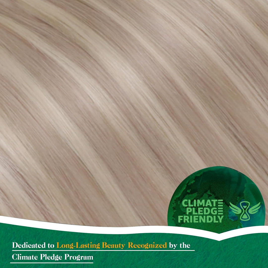 Easyouth Pferdeschwanz Extensions Echthaar Zopf Haarverlangerung Echthaar 12 Zoll Farbe Aschblond Mi