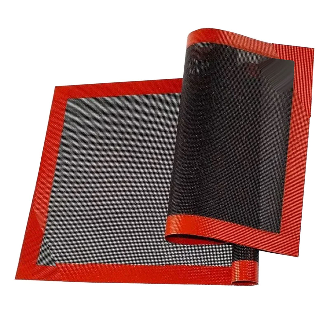 2 Stück Silikonmatte, Mikroperforierte Backwerkzeuge und Zubehör, Backmatten, Glasfaser-Silikonmatte