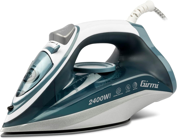 Girmi ST51 Dampfbügeleisen, hohe Leistung 2400 W, Keramikplatte, ergonomischer Griff, Fassungsvermög