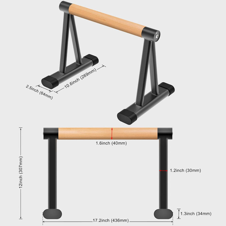 Dolibest Liegestützgriff, Calisthenics Parallettes Push up Griffe Fitness Handstand Boden rutschfest
