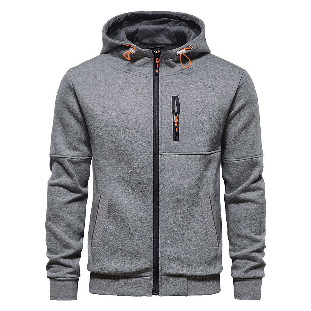 CTU Herren Hoodies Zip Up Langarm Fleece Sweatshirts Hoodies für Männer S-3XL, M Hellgrau