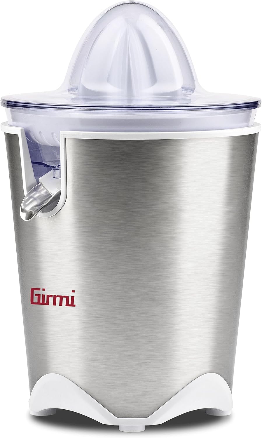 Girmi SR54 Zitruspresse, 150-cc-Kapazität, 60 W, Zwei Kegel für Zitrusfrüchte, Tropfstopp-Ausgiesser