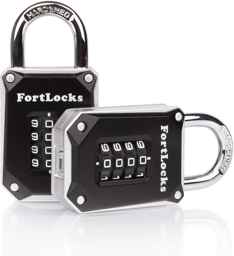 2er-pack Fortlocks Schlösser Für Fitnessstudio-schliessfächer - 4-stellig Robust Wetterfest Gehärtet