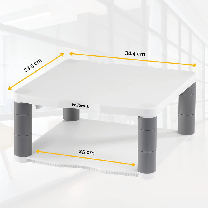 Fellowes Monitorständer Premium, höhenverstellbar in 5 Stufen, ergonomisch, sehr stabil für Monitore