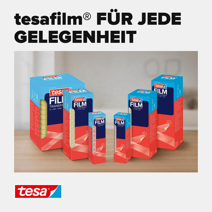 tesafilm transparent - Transparentes Klebeband mit starker Haftung - alterungsbeständig und reissfes