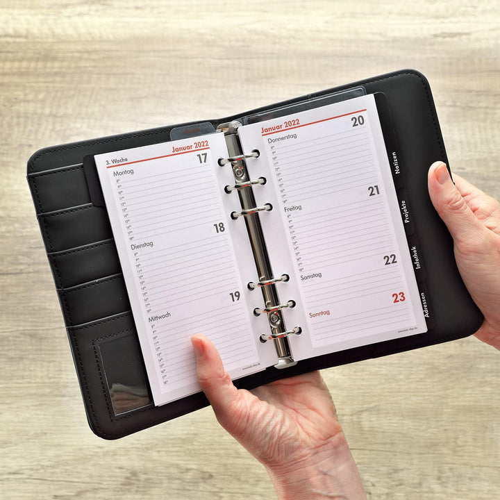 BSB Terminplaner Organizer Wochenplaner Terminkalender - 2026 - ca. A6-1 Woche = 2 Seiten - Softfoli