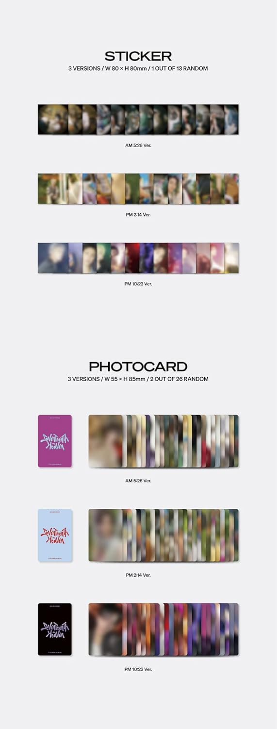 SEVENTEEN - 11th Mini Album SEVENTEENTH HEAVEN (PM 2:14 ver.), PM 2:14 ver.