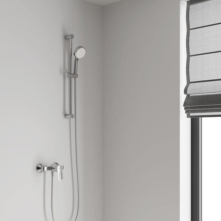 GROHE BauLoop - Einhand-Brausebatterie (langlebige Oberfläche, Wandmontage, S-Anschlüsse), chrom, 23