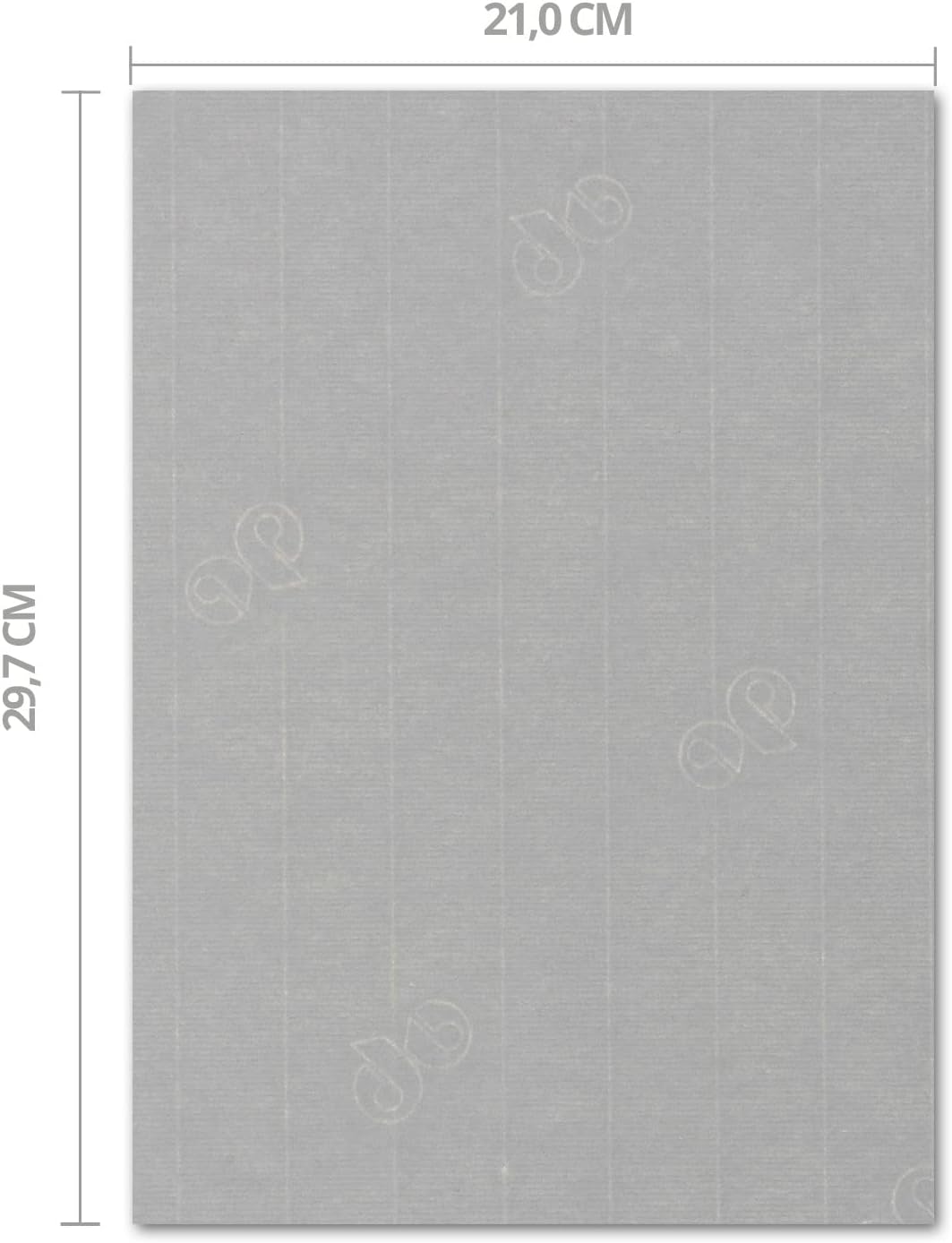 ARTOZ 50x Bastelpapier Bastelkarton - Graphit - DIN A4 297 x 210 mm - Edle Egoutteur-Rippung - Hochw