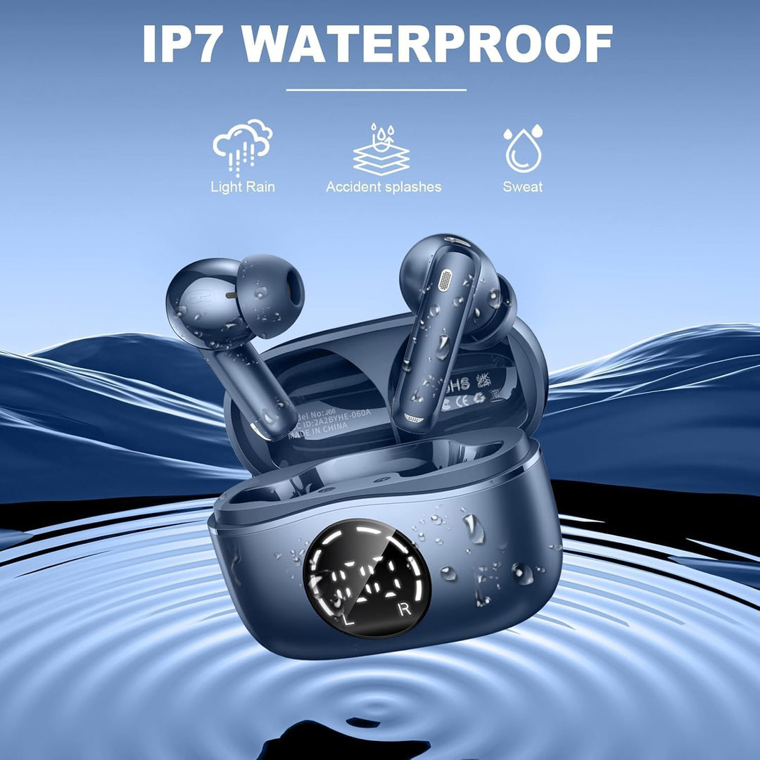 Bluetooth 5.4 Kopfhörer, 2026 Kopfhörer Kabellos Bluetooth 5.4, 50Std Tiefer Bass HiFi-Stereo, 4 ENC