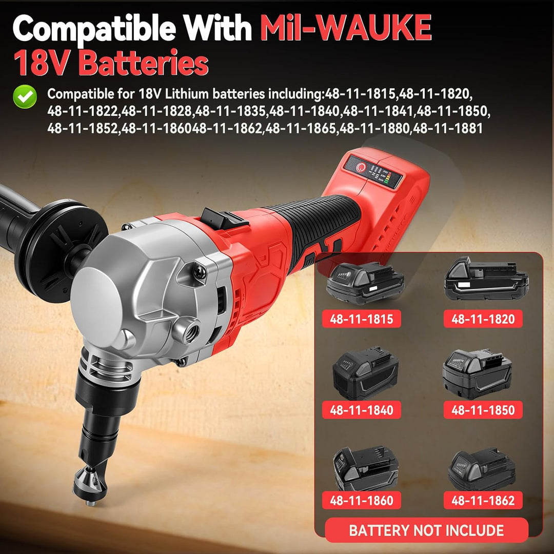 Blechknabber Knabber Blechknabber Kompatibel mit Milwaukee M 18V Akku, 1900SPM 800W Bürstenlose 3 Ge