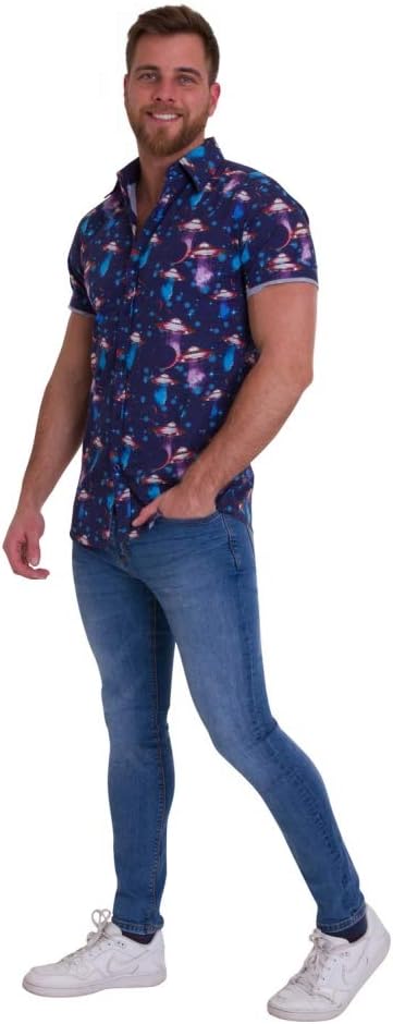 Slyde Run & Fly Herren UFO Kurzarmhemd, L