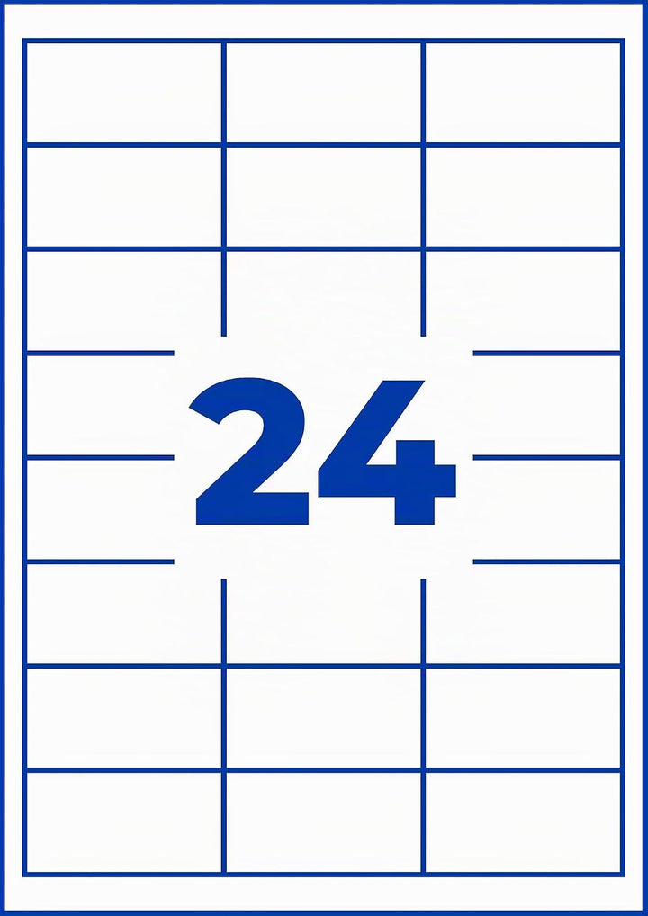 AVERY Zweckform 3658-200 Adressaufkleber (4.800 plus 480 Klebeetiketten extra, 64,6x33,8mm auf A4, b