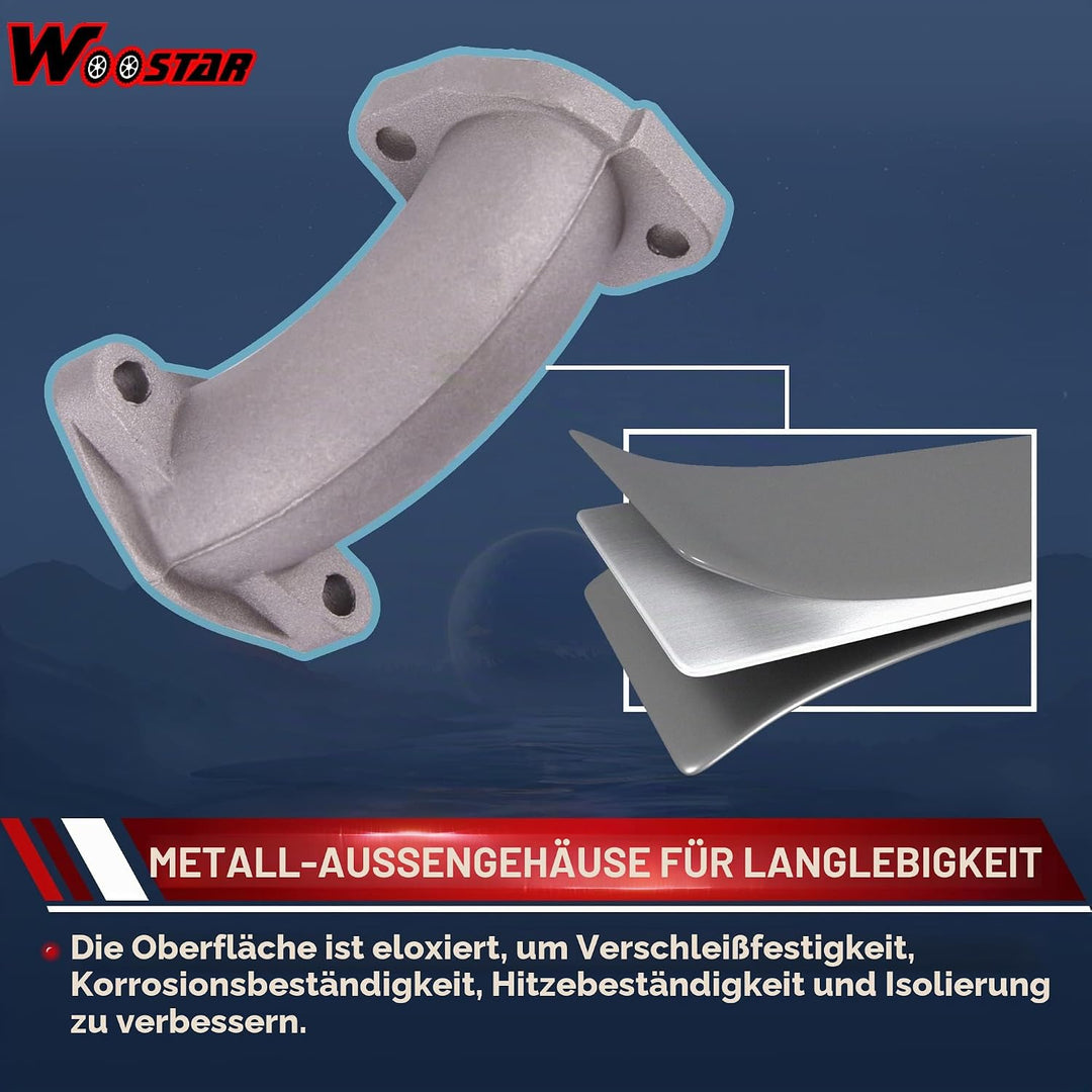 WOOSTAR PZ22 Vergaser 22mm mit Luftfilter und Ansaugkrümmerrohr Ersatz für 4 Takt 110ccm 125ccm Dirt