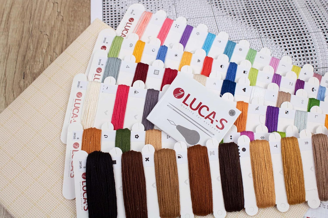 Lucas Kreuzstich-Set, Motiv: Welpe Picasso, B2415