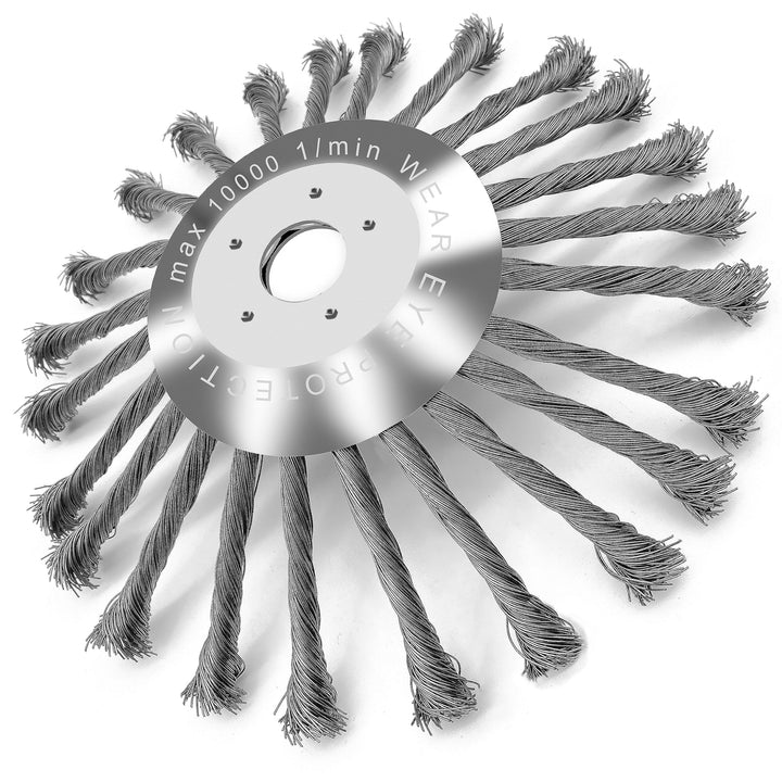 JKKLCC 254mm Unkrautbürste Freischneider mit 25.4mm Bohrung-Hochwertige Wildkrautbürste für Motorsen
