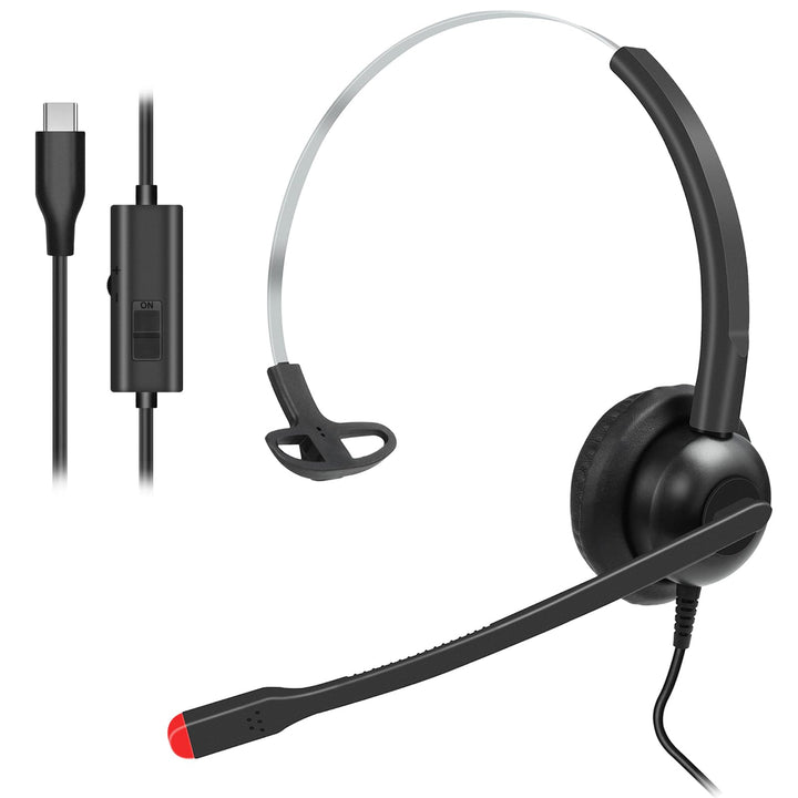 Callez USB-C Headset mit Mikrofon Noise Cancelling, Kabelgebundene Typ-C Kopfhörer für iPhone 17/16/