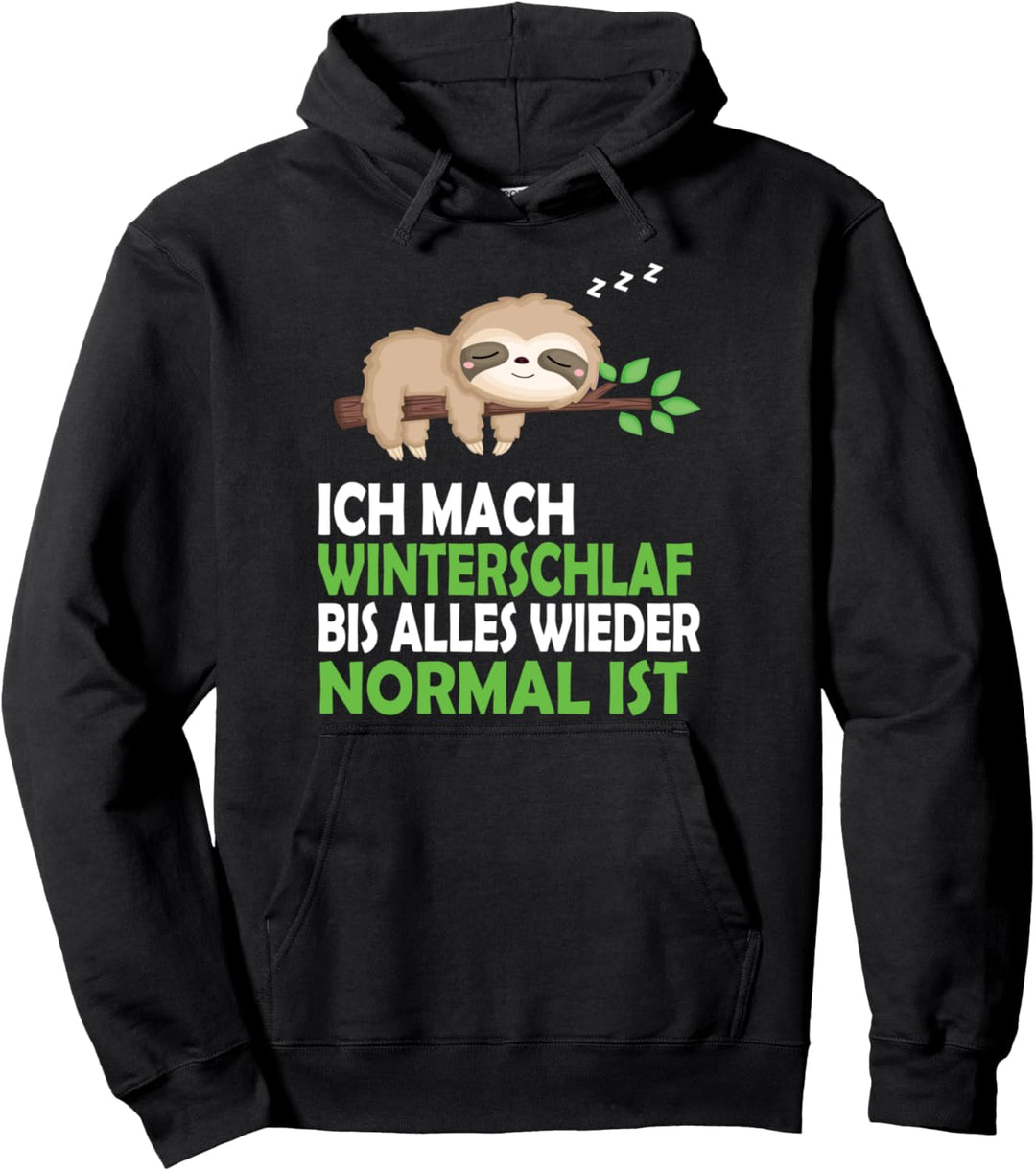 Faultier Nachthemd Schlafshirt Pyjama Schlafanzug Geschenk Pullover Hoodie