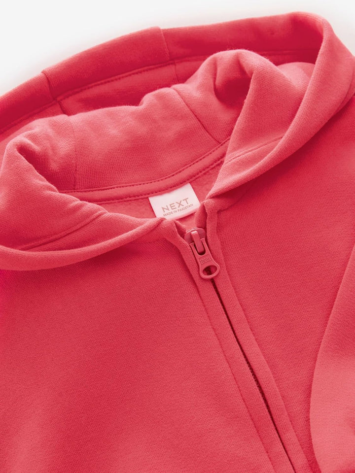 NEXT Mädchen Standard Kapuzenjacke 110-116 Coral Red, 110-116 Coral Red