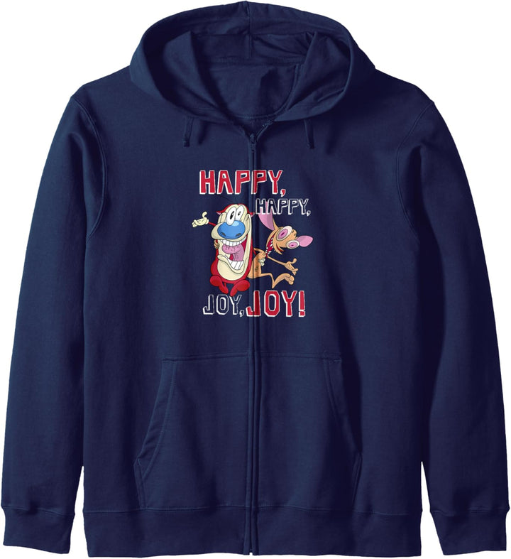 Ren and Stimpy Happy Joy Crazy Eyes BFFs Kapuzenjacke
