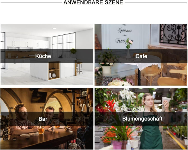 KEPMOGOH Deckenregal Weinregal mit Glashalter, Schwebendes Hängeregal 2-Lagiger Industrieller Hängen