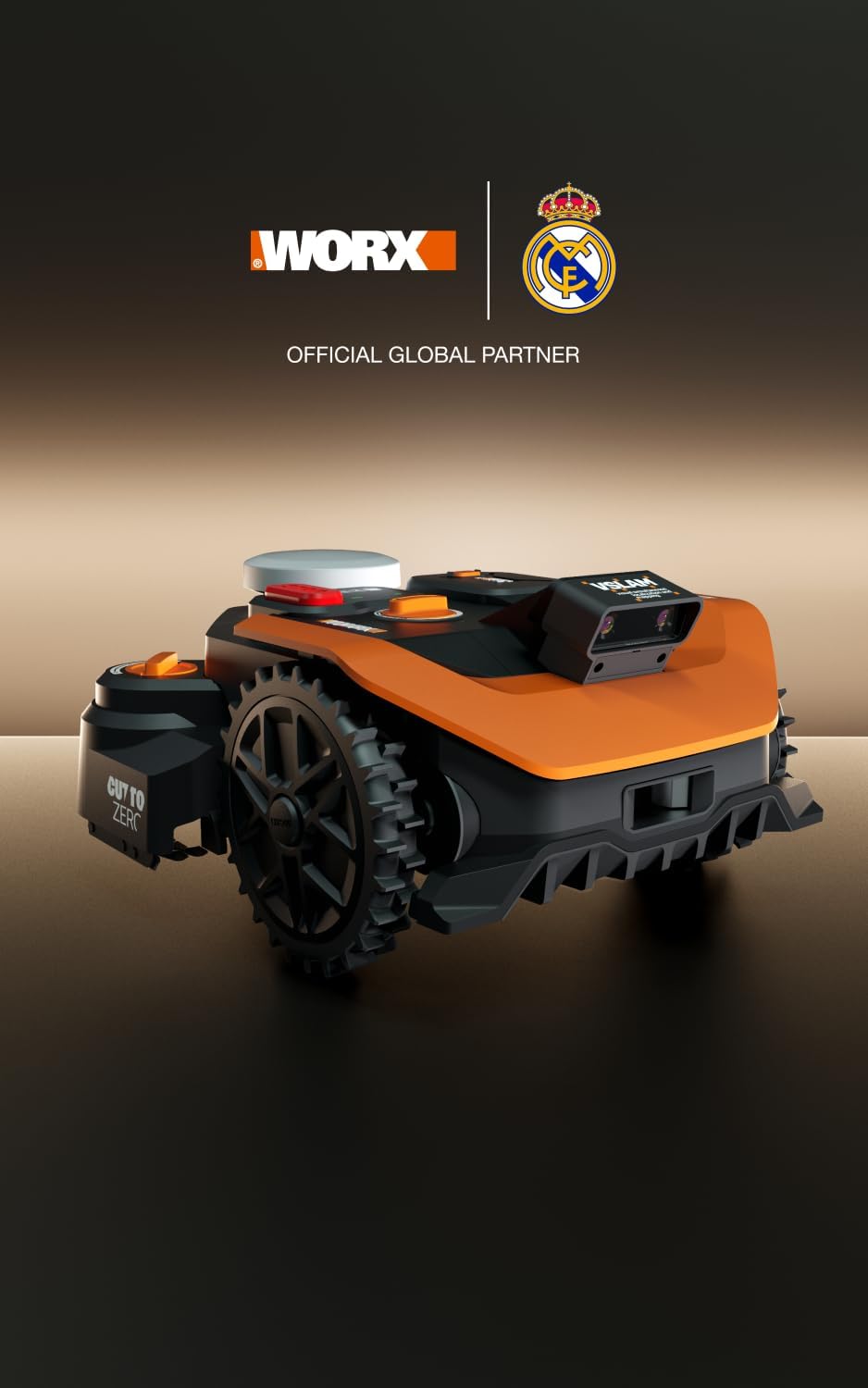 WORX Landroid Vision Cloud WR308E 2WD Mähroboter ohne Begrenzungskabel für 800 m² (KI-Hinderniserken
