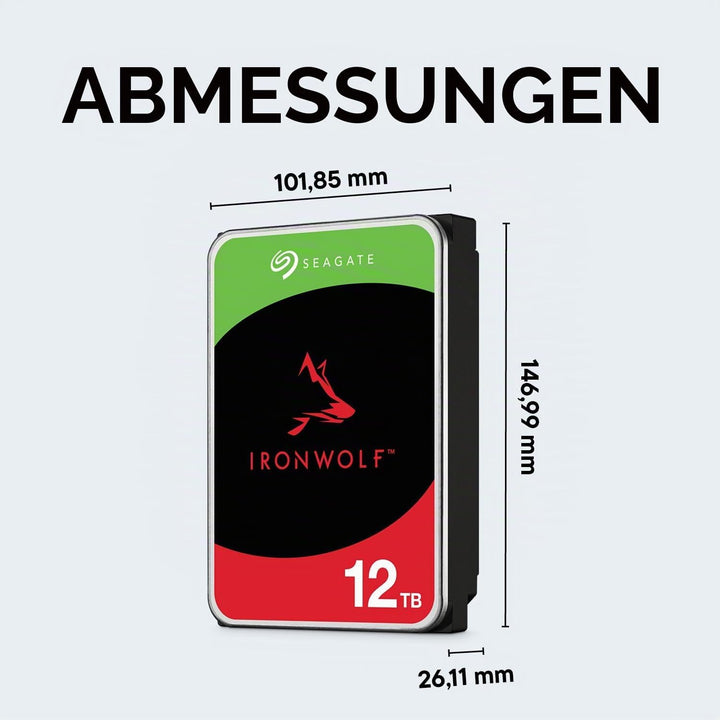 Seagate IronWolf NAS-Festplatte 12TB, 12TB